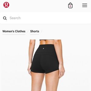 Lululemon high waisted short